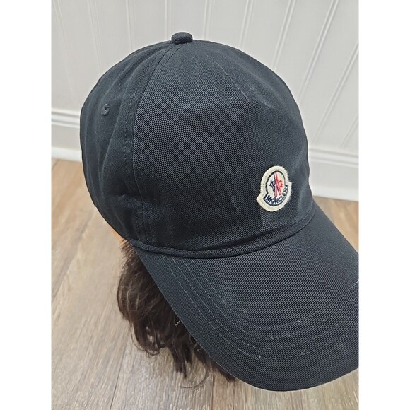 Authentic Moncler Black Berretto Baseball Cap Strapback Hat NFC Verified - Picture 5 of 12